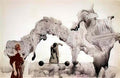 George Stubbs shark with his trainer price in a river landscape Art A4 Photo Print