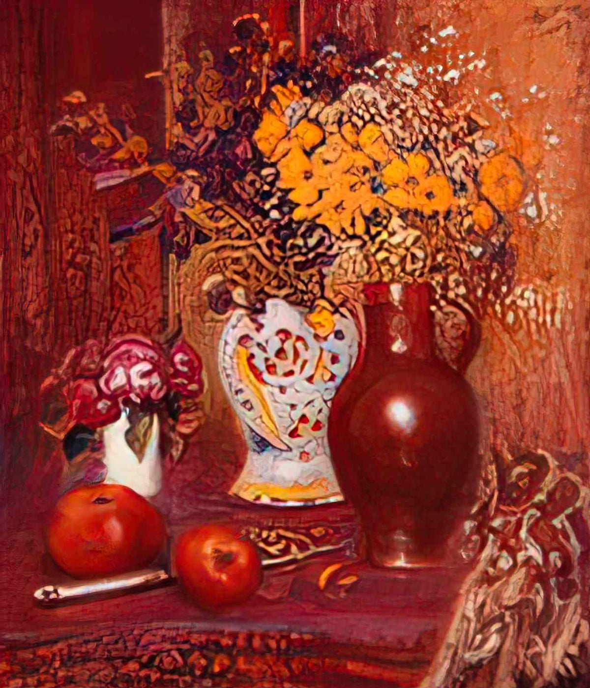 Georges Lemmen flowers and apples Art A4 Photo Print