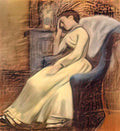 Georges Lemmen julie lemmen sleeping in an armchair Art A4 Photo Print