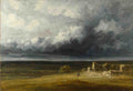 Georges Michel Stormy Landscape with Ruins on a Plain A4 Photo Print