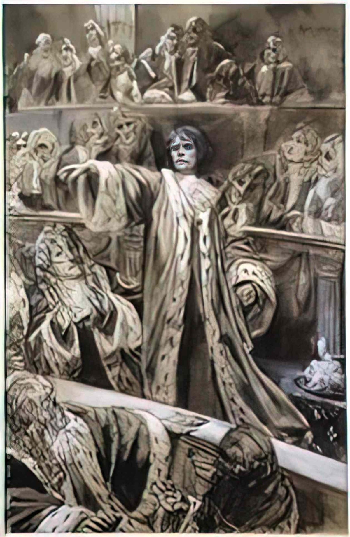 George Washington Lambert weighing the fleece 1921 Art A4 Photo Print