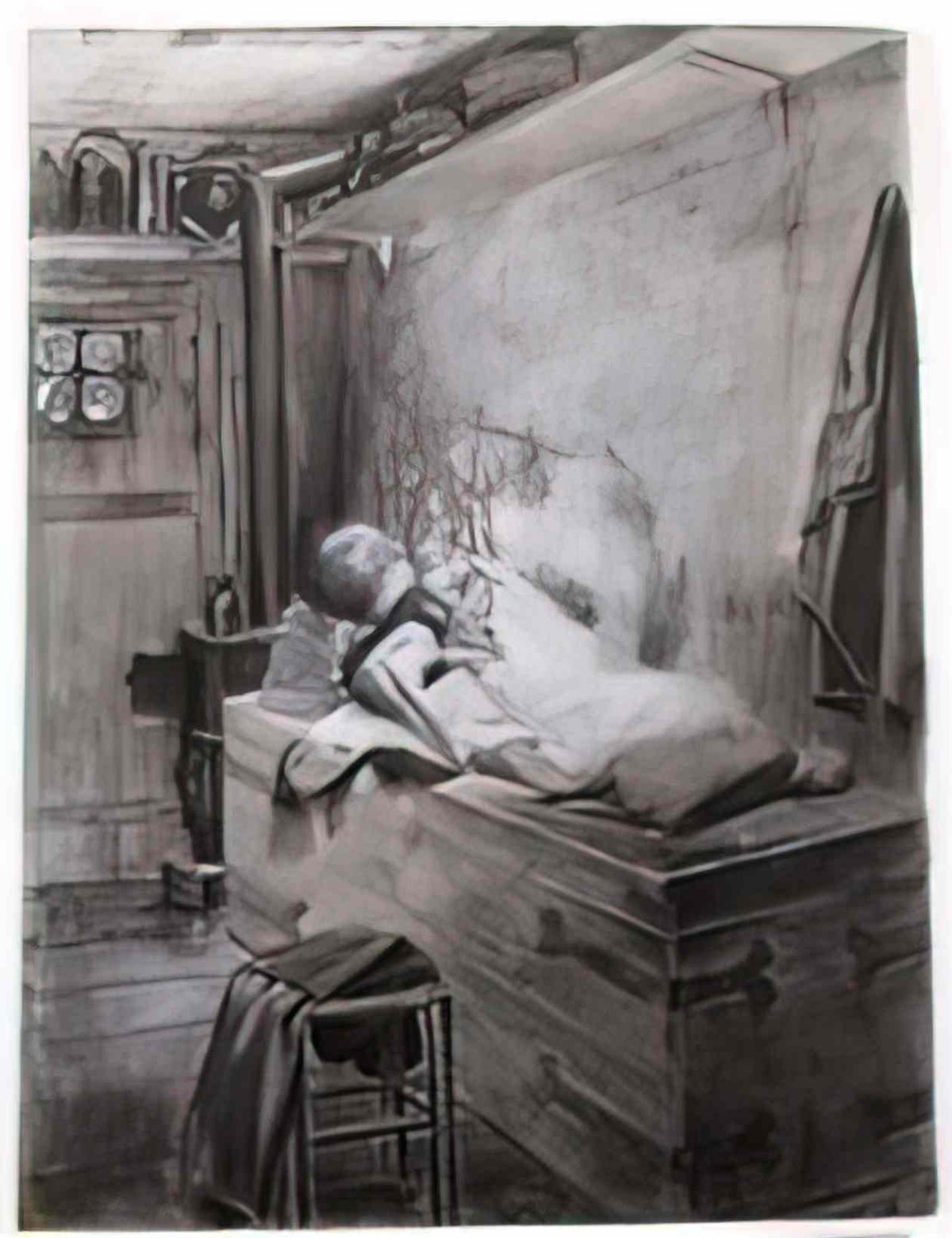 Georges Rochegrosse l homme qui rit les enfants endormis par rochegro Art A4 Photo Print