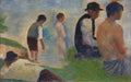 Georges Seurat Study for Bathers at Asnieres A4 Photo Print