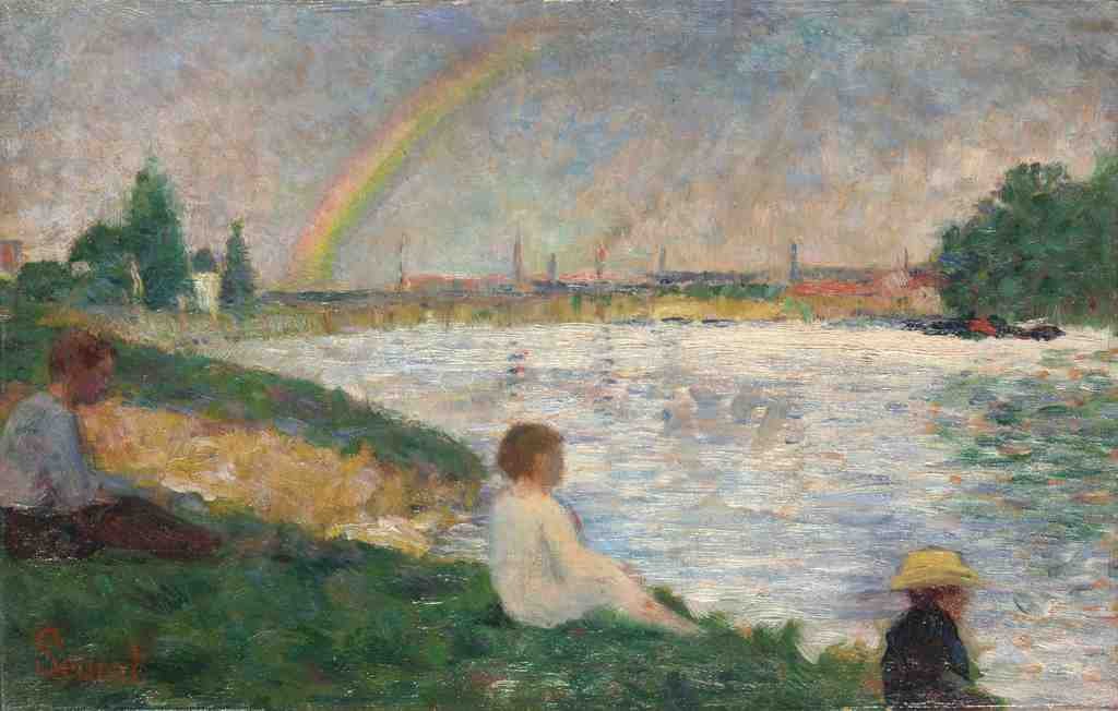 Georges Seurat The Rainbow Study for Bathers at Asnieres A4 Photo Print