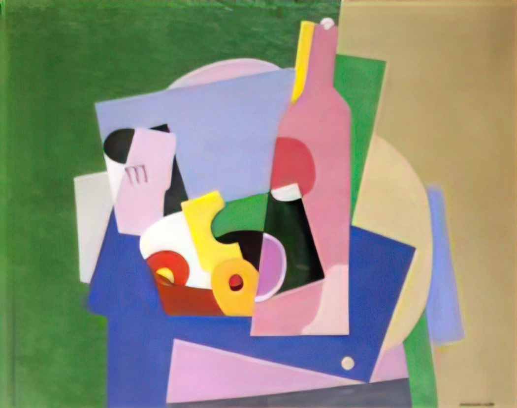 Georges Valmier still life with bottle 1923 Art A4 Photo Print