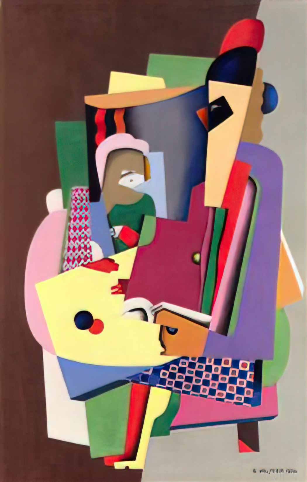 Georges Valmier the piano lesson 1924 Art A4 Photo Print