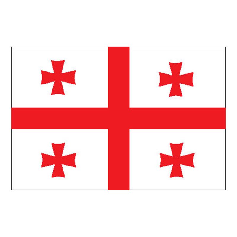 Georgia Flag N3066 A4 Photo Print