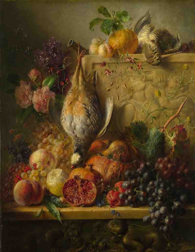 Georgius Jacobus Johannes van Os Fruit, Flowers and Game A4 Photo Print