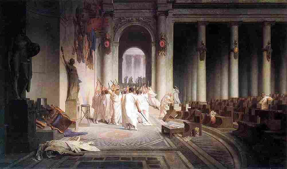 Ger Death of Caesar Art A4 Photo Print