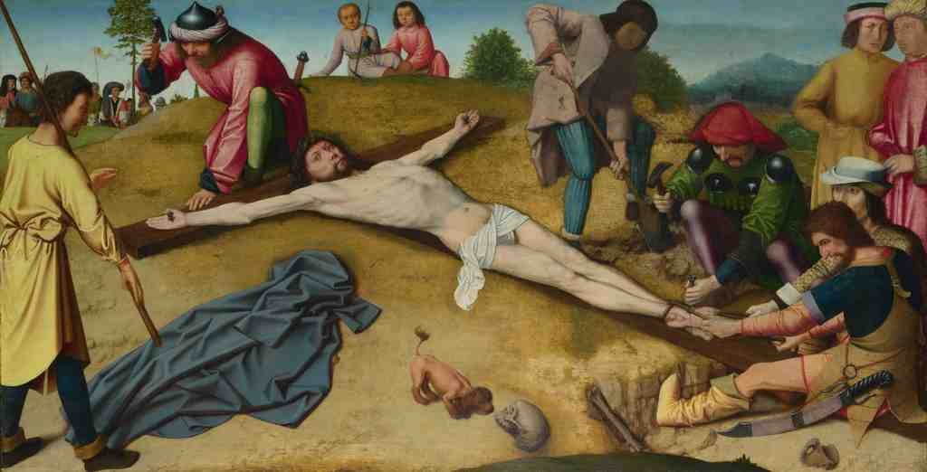 Gerard David Christ Nailed to the Cross A4 Photo Print