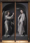 Gerard David archangel gabriel and virgin annunciate Art A4 Photo Print