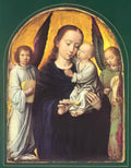 Gerard David mary and child with two angels making music Art A4 Photo Print