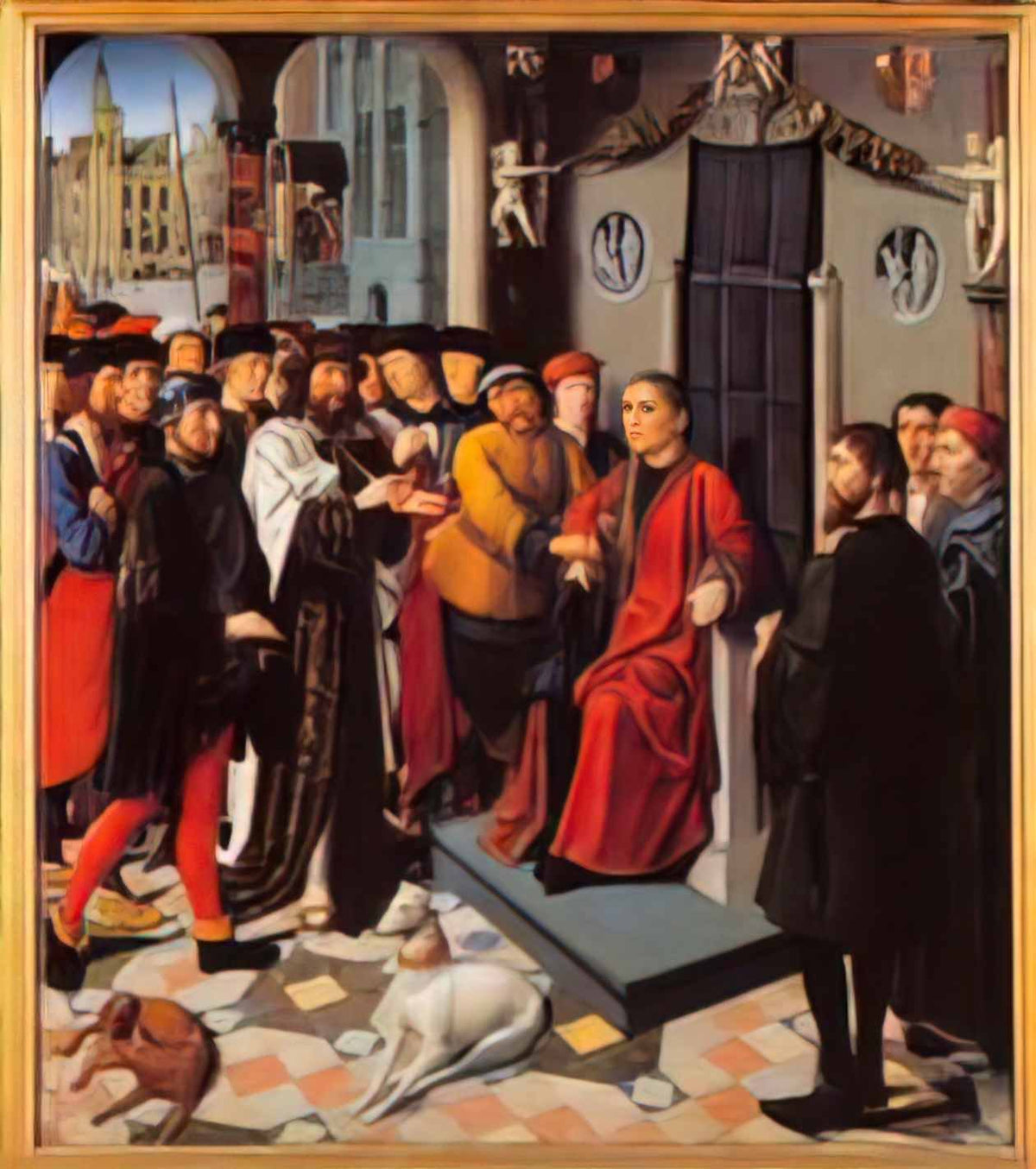 Gerard David the judgement of cambyses 1498 Art A4 Photo Print