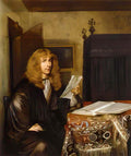 Gerard Terborch portrait of a man reading Art A4 Photo Print