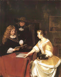 Gerard Terborch the music party Art A4 Photo Print