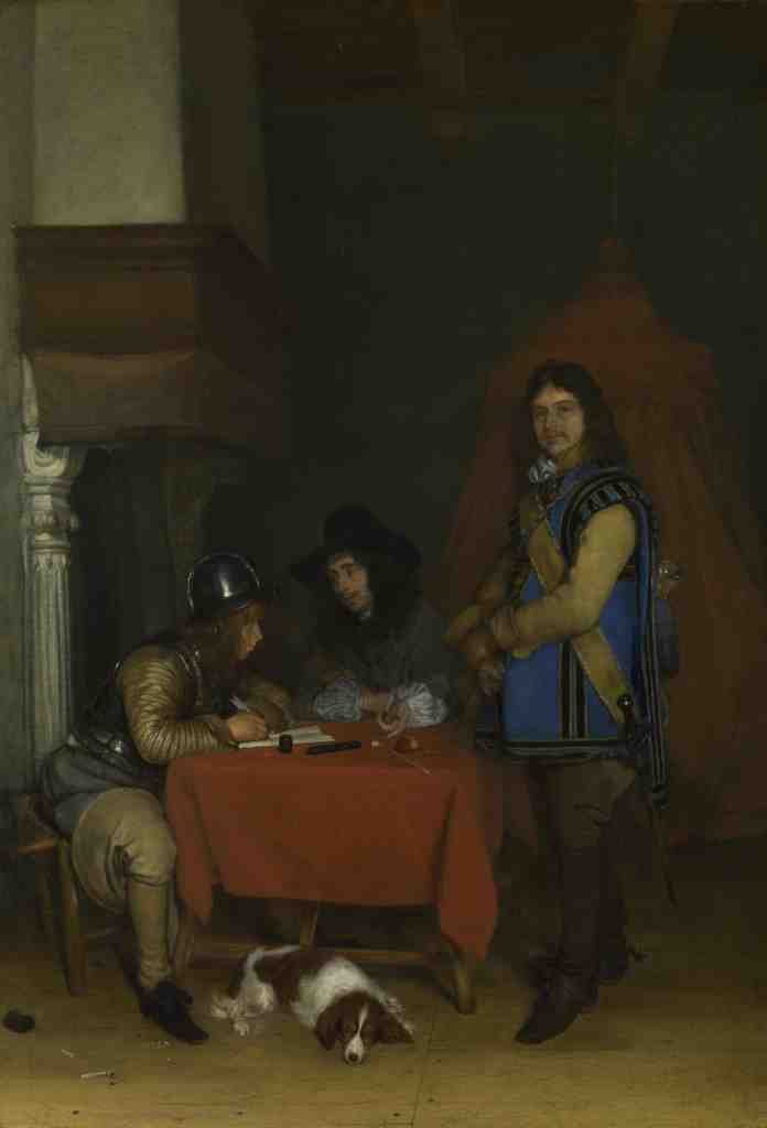 Gerard ter Borch An Officer dictating a Letter A4 Photo Print
