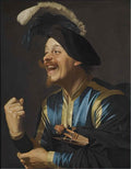 Gerard van Honthorst a laughing violinist.PNG! Art A4 Photo Print