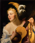 Gerard van Honthorst gerard van honthorst woman playing the guitar wg Art A4 Photo Print