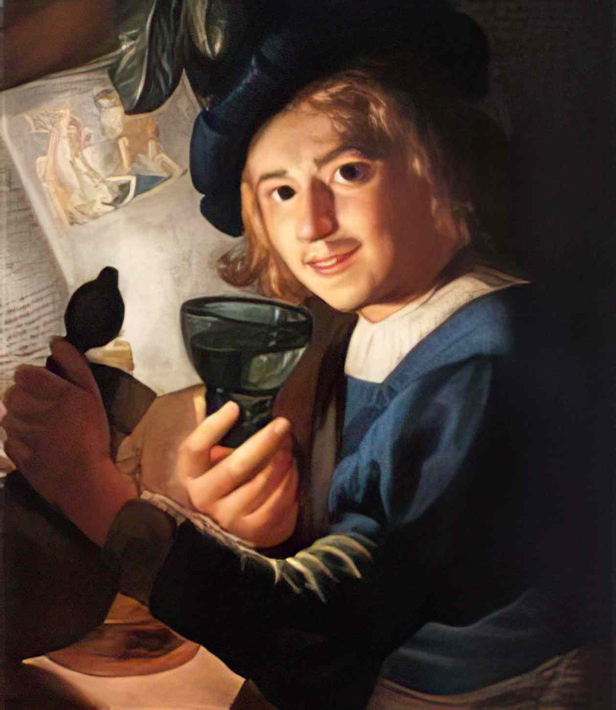 Gerard David triptych of jan des trompes Art A4 Photo Print