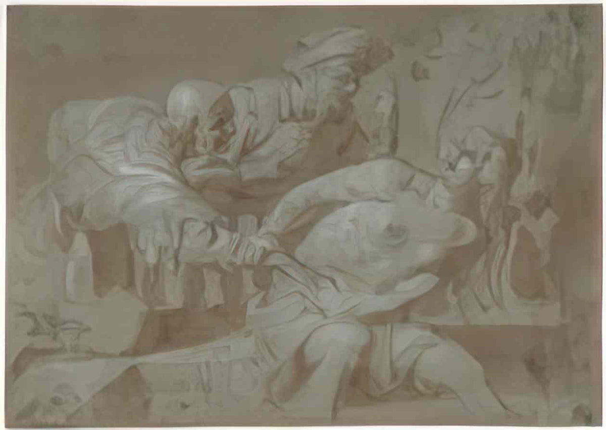 Gerard van Honthorst susanna and the elders met dp800430 Art A4 Photo Print