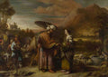Gerbrand van den Eeckhout Rebekah and Eliezer at the Well A4 Photo Print
