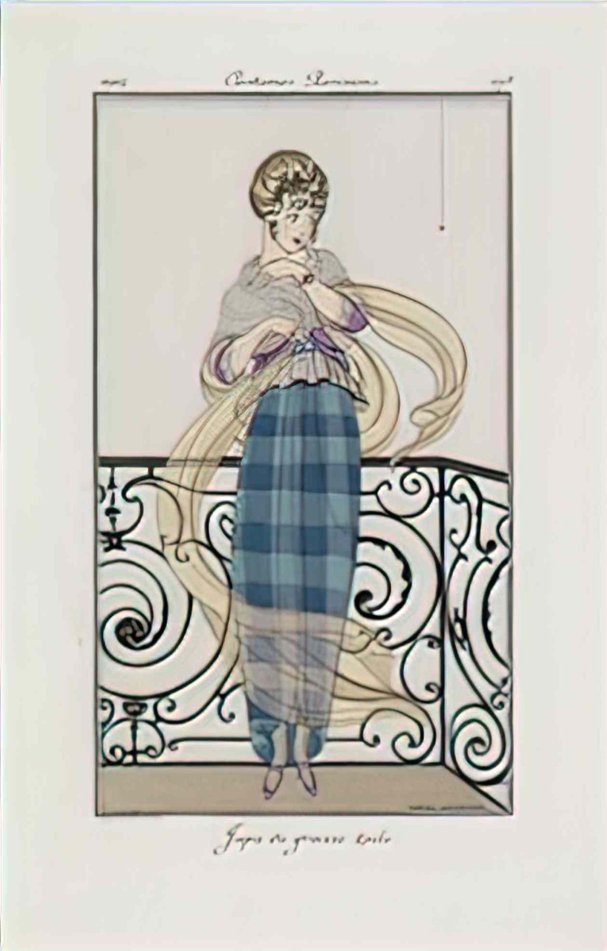 Gerda Wegener large toile skirt 1914 Art A4 Photo Print Art A4 Photo Print