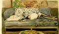 Gerda Wegener woman reclining on a sofa 1916 Art A4 Photo Print