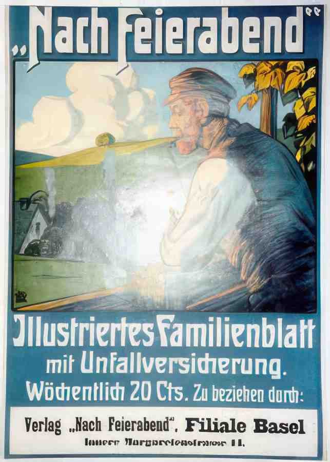 German 07549 Vintage Advert A4 Photo Print