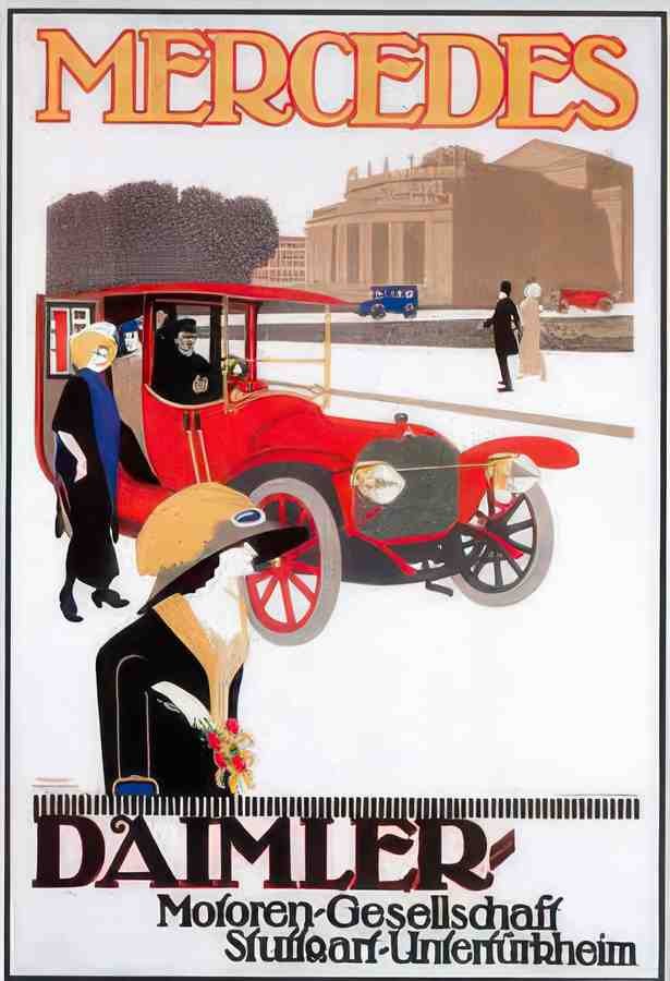 German 08629 Vintage Advert A4 Photo Print