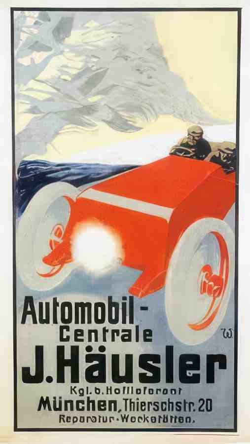 German 08743 Vintage Advert A4 Photo Print