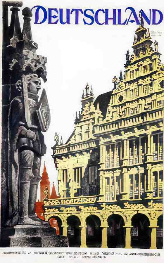 German 09028 Vintage Advert A4 Photo Print