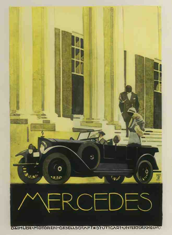 German 10837 Vintage Advert A4 Photo Print