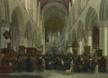 Gerrit Berckheyde The Interior Of The Grote Kerk Haarlem A4 Photo Print