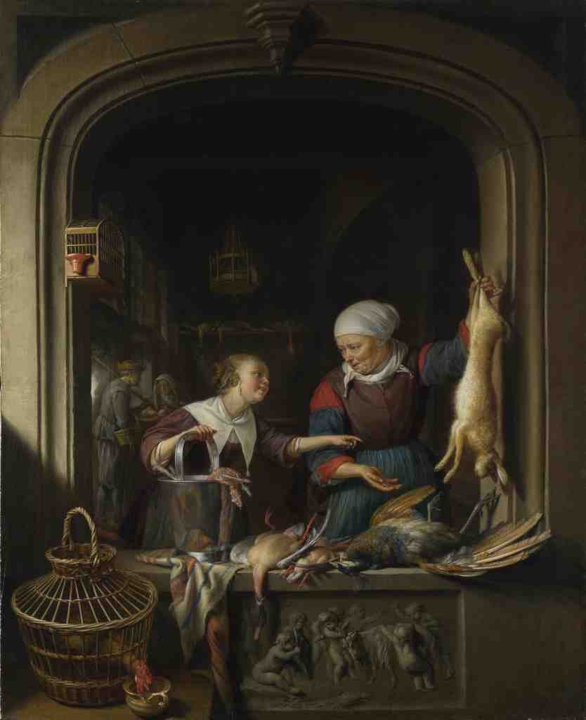 Gerrit Dou A Poulterers Shop A4 Photo Print