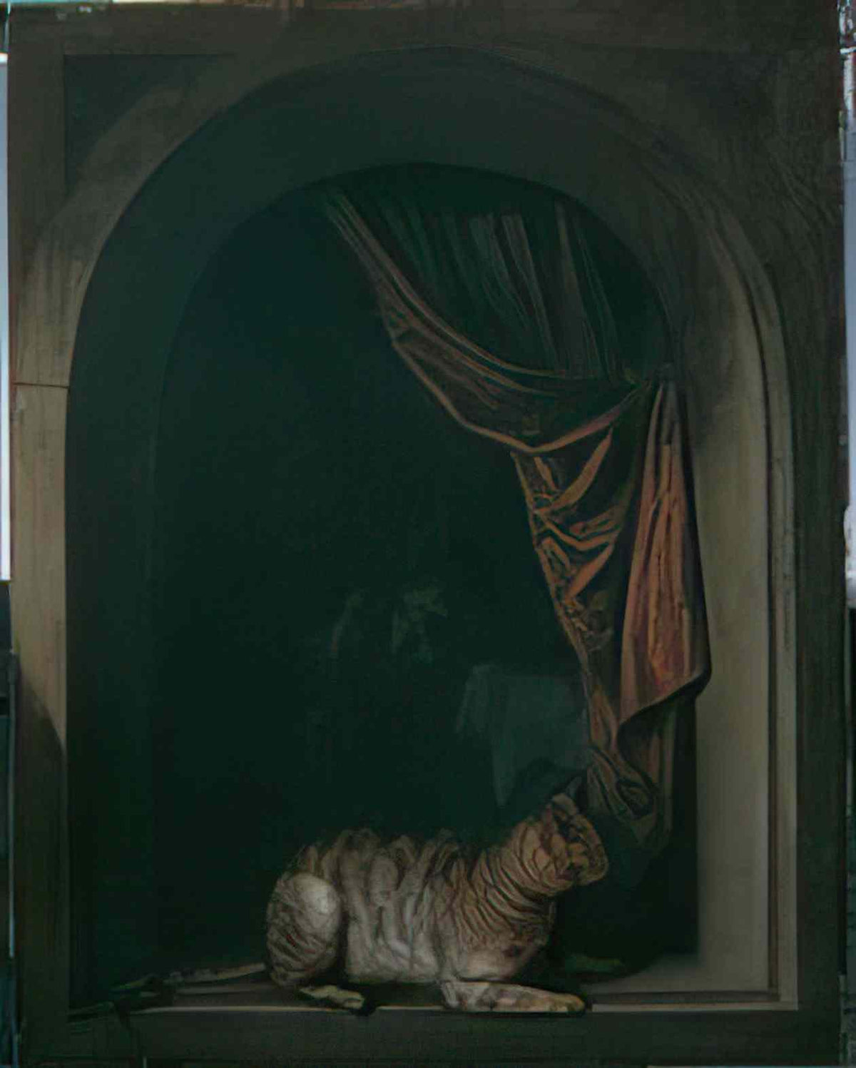 Gerrit Dou a cat at the window of a painters studios 1657 Art A4 Photo Print