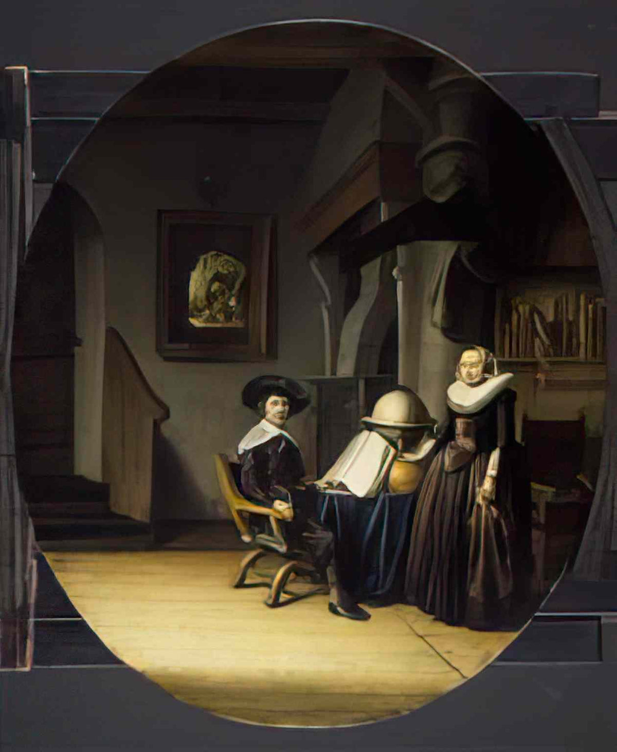 Gerrit Dou burgomaster hasselaar and his wife Art A4 Photo Print