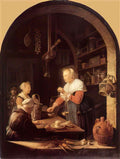 Gerrit Dou the village grocer 1647 Art A4 Photo Print