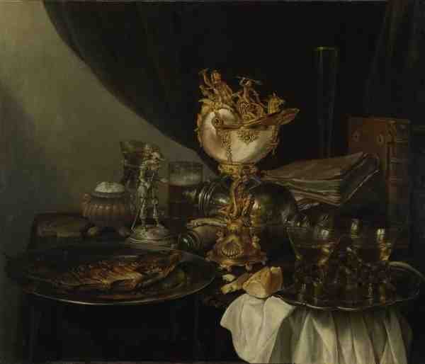 Gerrit Willemsz Heda Still Life With A Nautilus Cup A4 Photo Print