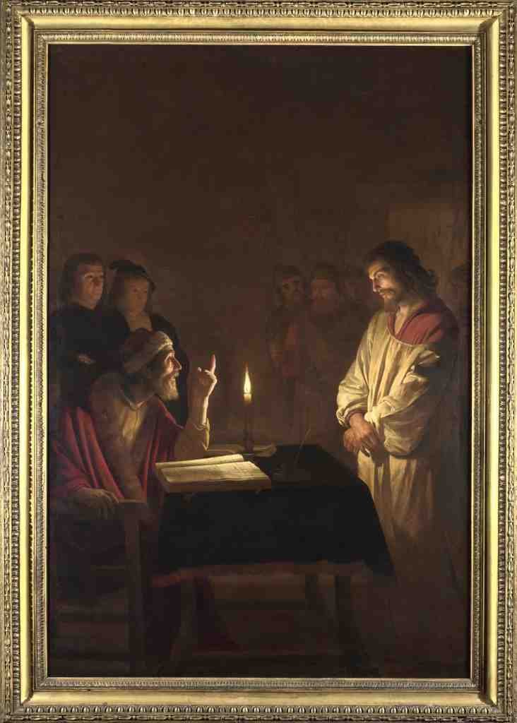 Gerrit van Honthorst Christ before the High Priest A4 Photo Print