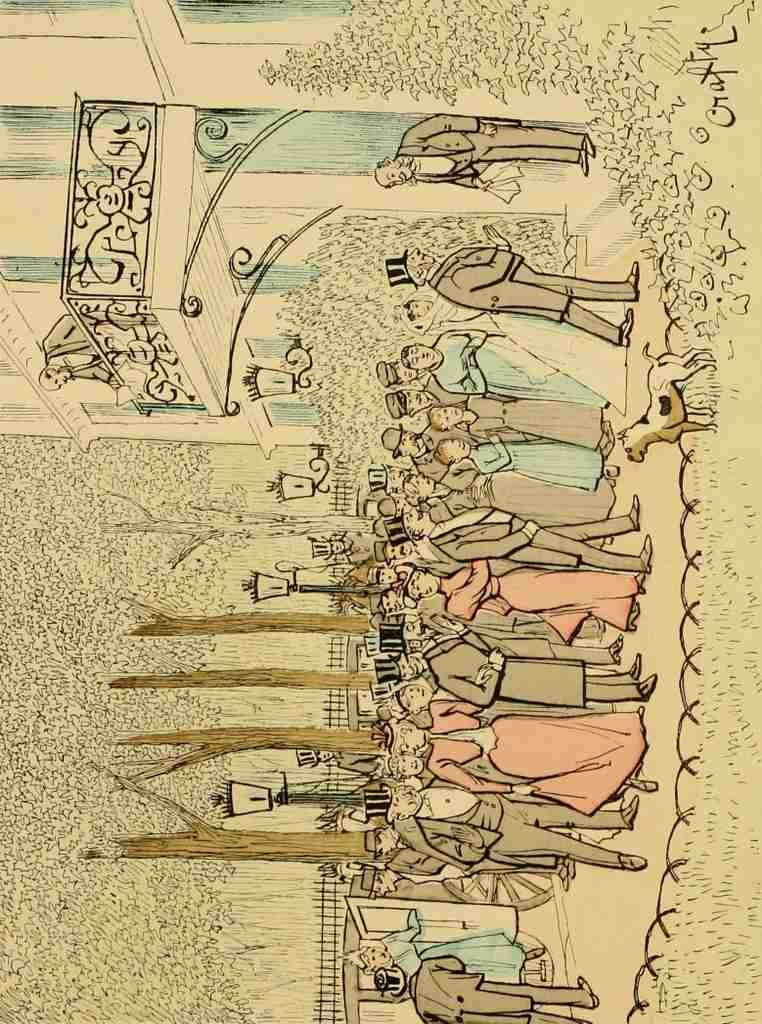 Geruzes Victor Crafty 1840 1906 A Travers Paris 1894 Repas de Noce Porte Maillot A4 Photo Print