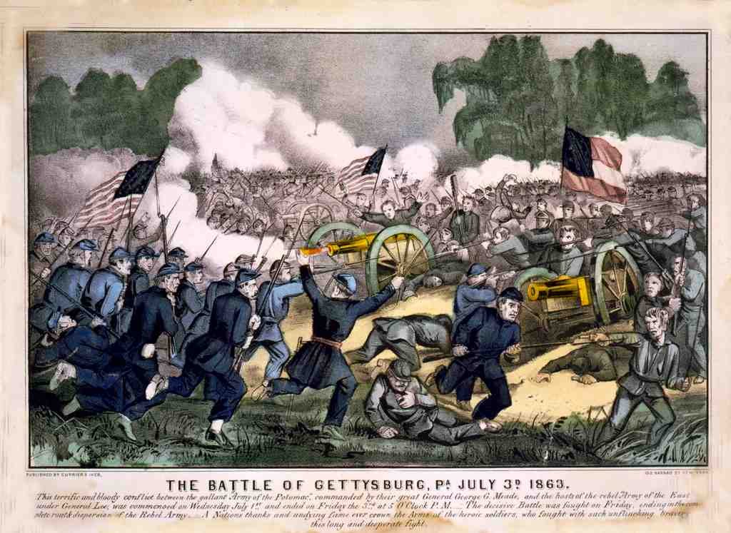 Gettysburg 2 Vintage A4 Photo Print