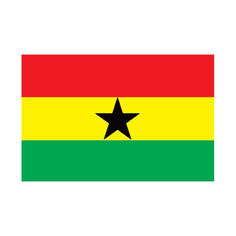 Ghana Flag N1773 A4 Photo Print