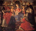 Ghirlandaio Domenico Madonna And Child Enthroned Between Angels And Saints A4 Photo Print