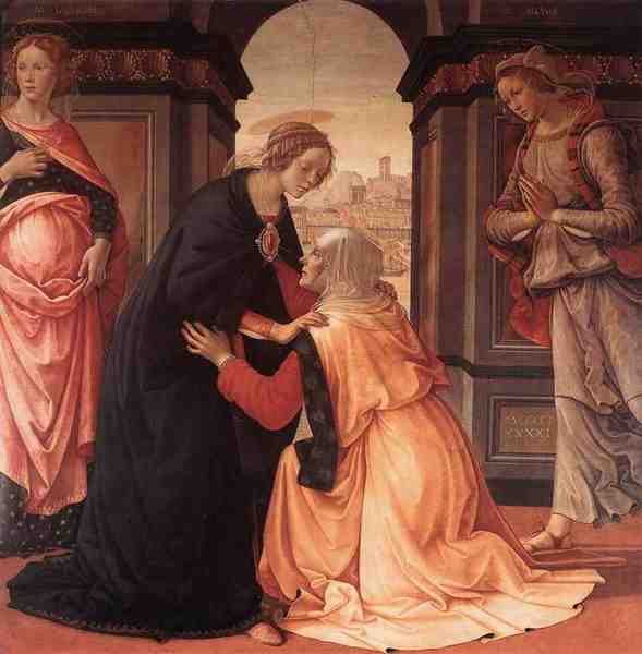 Ghirlandaio Domenico Visitation 1491 A4 Photo Print
