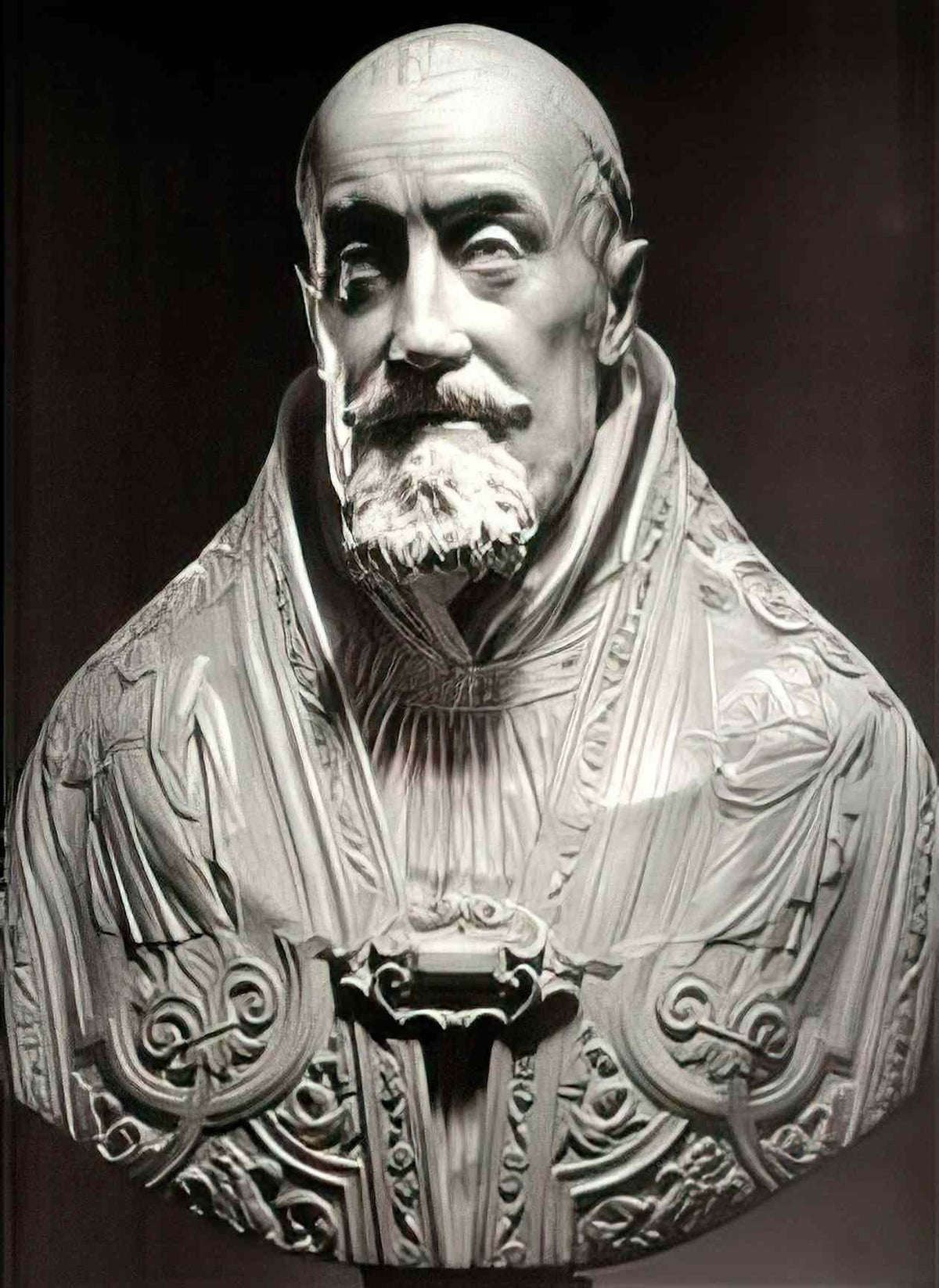 Gian Lorenzo Bernini bust of pope gregory xv1 Art A4 Photo Print
