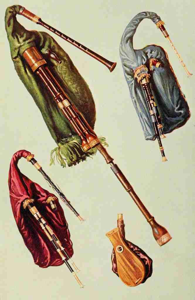 Gibb William 1839 1929 Musical Instruments 1921 Bagpipes 2 A4 Photo Print