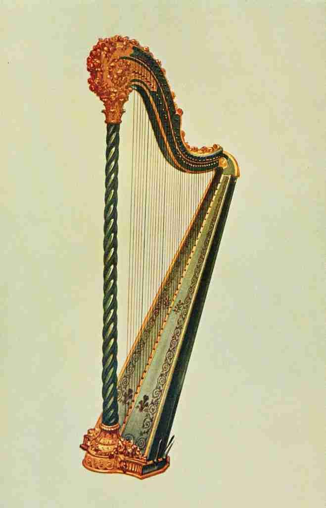 Gibb William 1921 Pedal Harp A4 Photo Print
