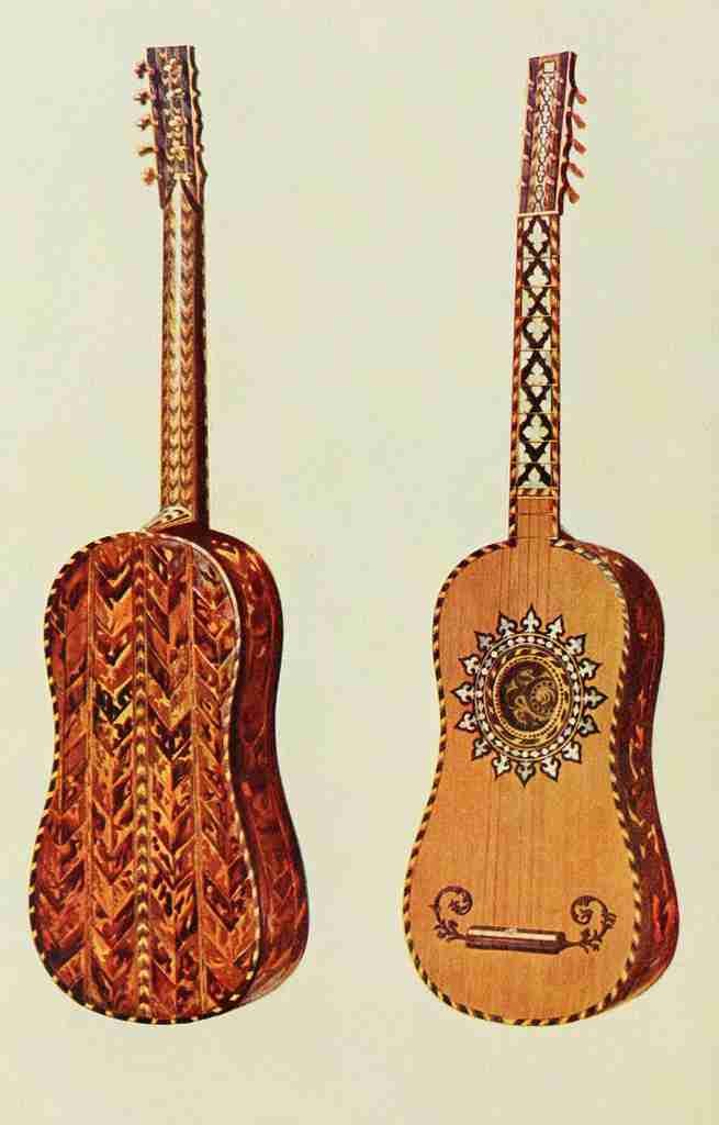 Gibb William 1921 Rizzio guitar A4 Photo Print