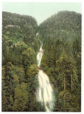 Giessbach Cascade Bernese Oberland Vintage A4 Photo Print