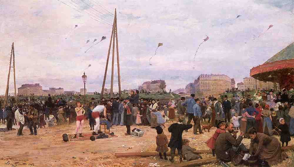 Gilbert VG The Fairgrounds at Porte de Clignancourt A4 Photo Print
